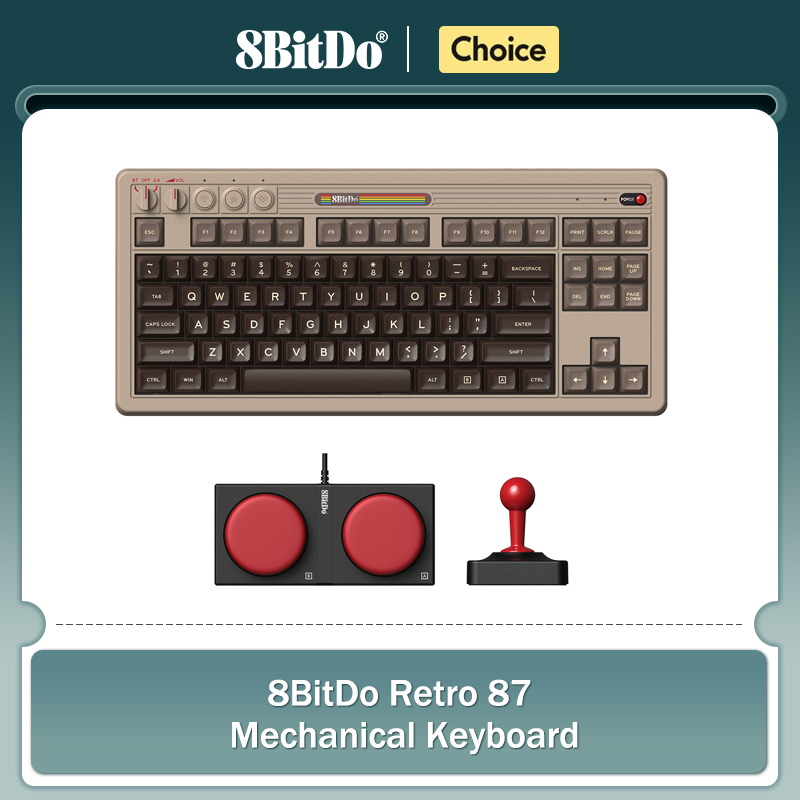 Gaming Keyboard He - 8BitDo Retro Mechanical Keyboard, BT/2.4G/USB-C Hot