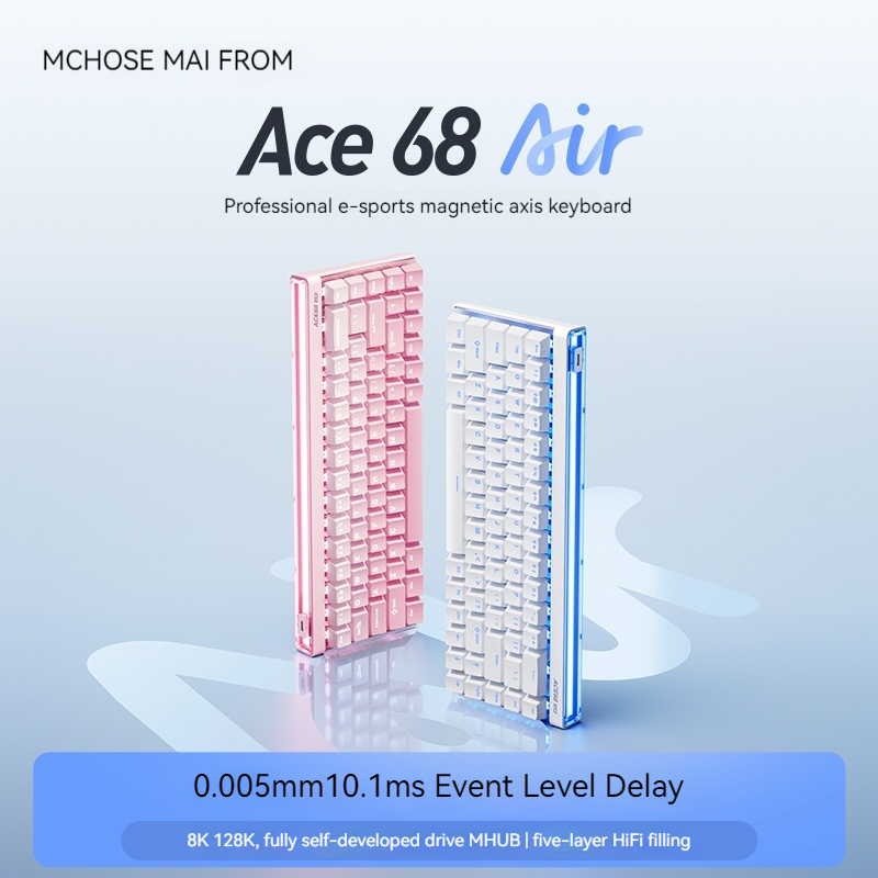 Gaming Keyboard He - Mchose Ace68 Air Magnetic Axis Mechanical