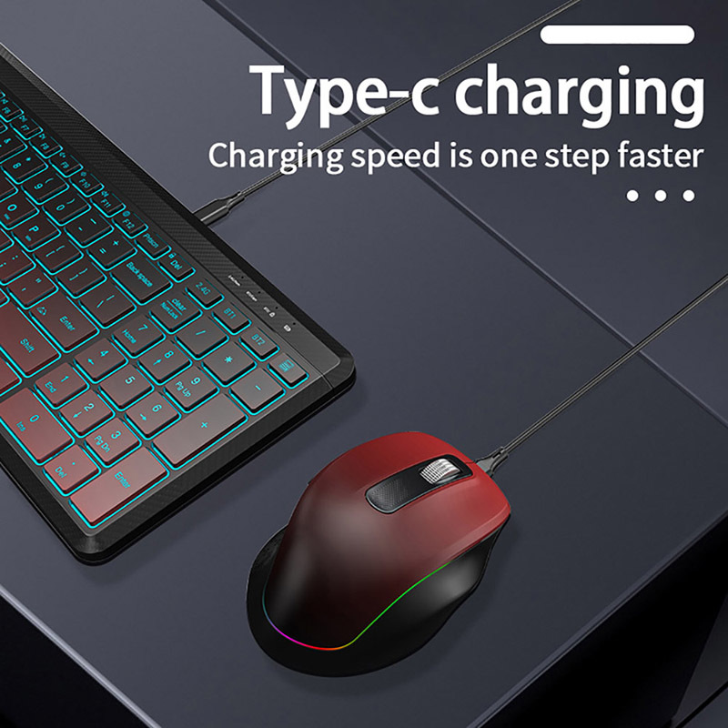 RGB Backlit Silent Wireless Ke - đánh giá và giá Gaming Keyboard Bundle