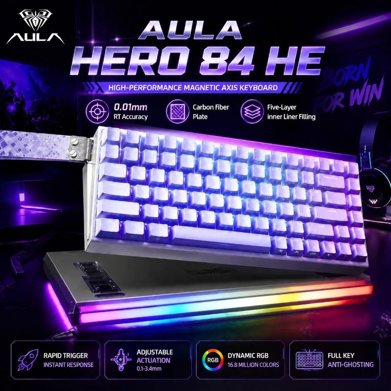 AULA HERO84 Magnetic Gaming Me - đánh giá và giá Gaming Keyboard Magnetic Switches