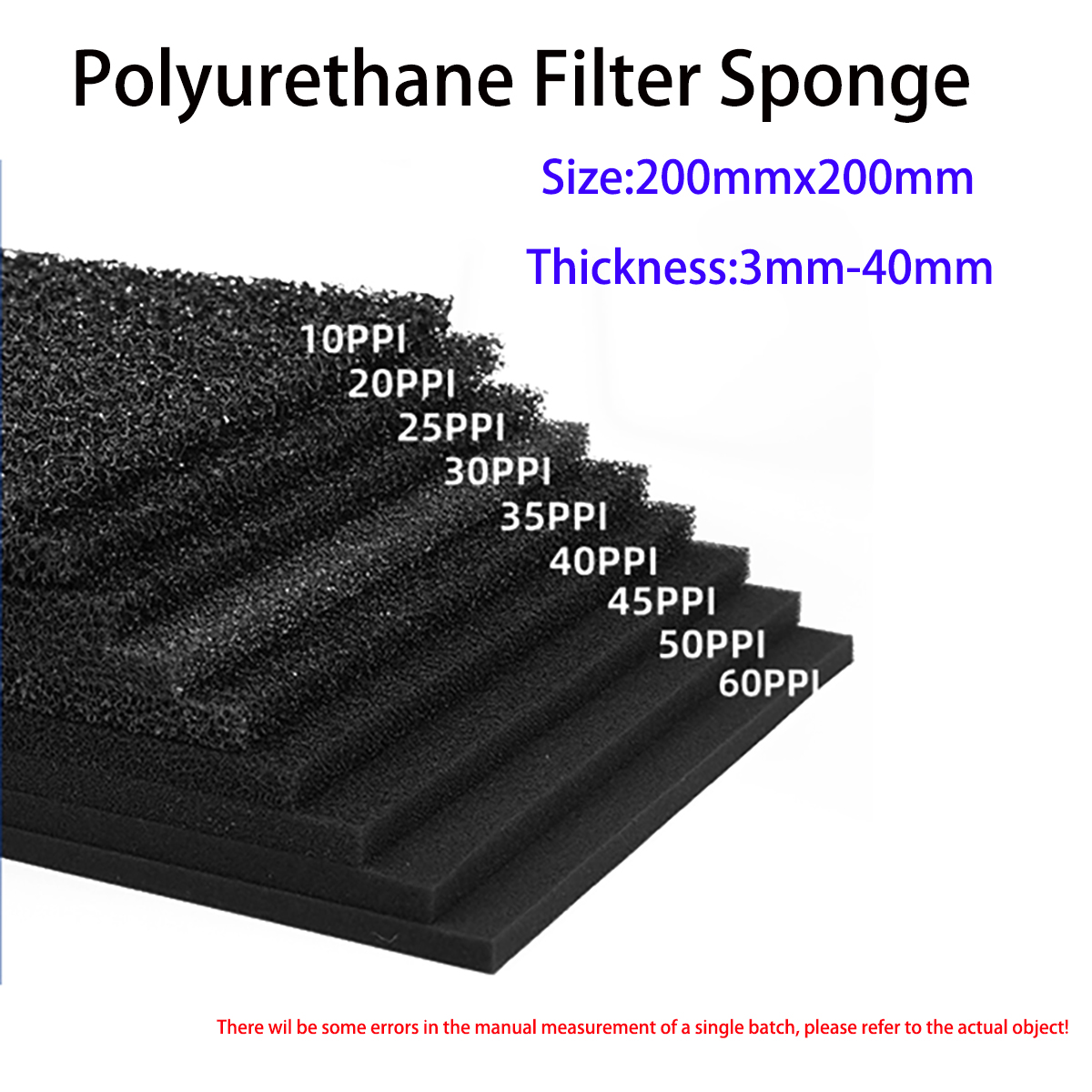 200x200mm  Dustproof Flame Ret - đánh giá và giá Polyurethane Foam Sheet
