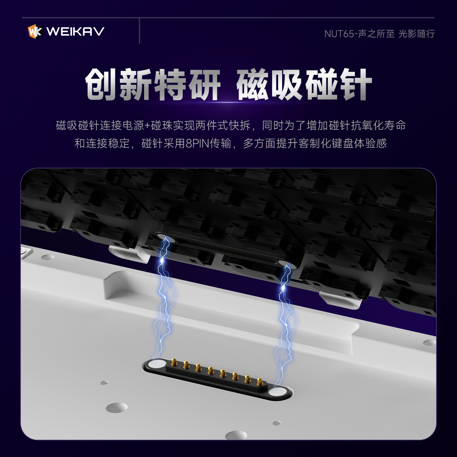 New Weikav Nut65 Aluminum Mech - đánh giá và giá Gaming Keyboard He