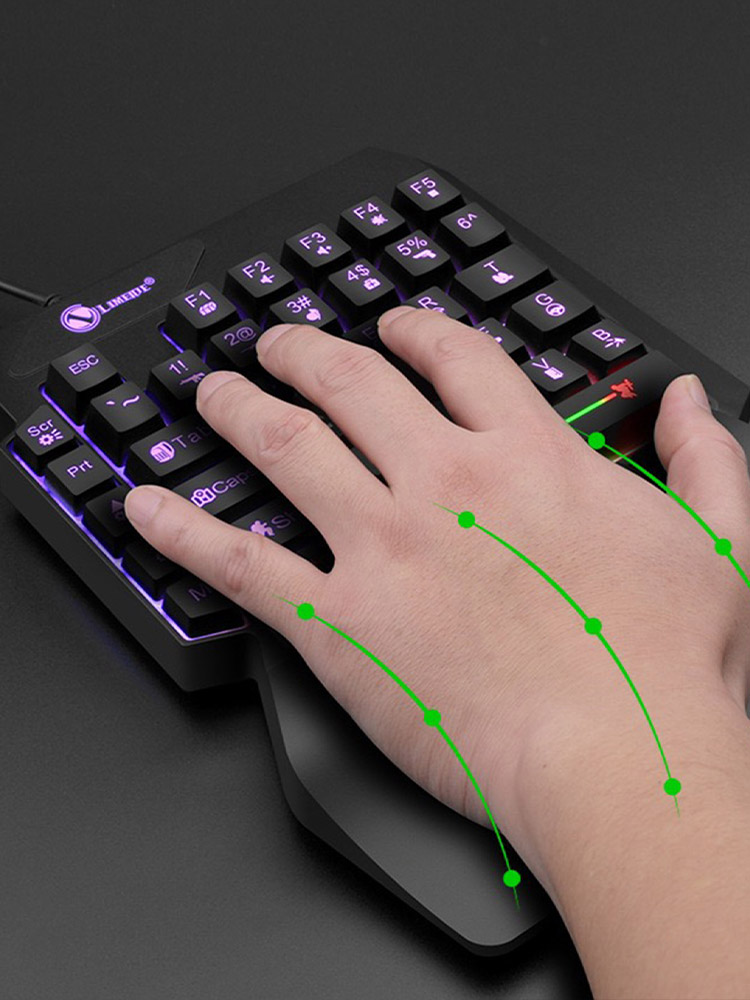 Mechanical One-Handed Light Ga - đánh giá và giá Gaming Keyboard And Mouse Converter For Mobile