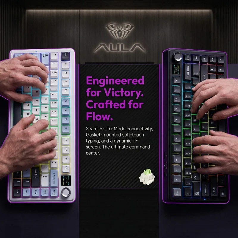 AULA F75 Max Mechanical Keyboa - đánh giá và giá Gaming Keyboard He