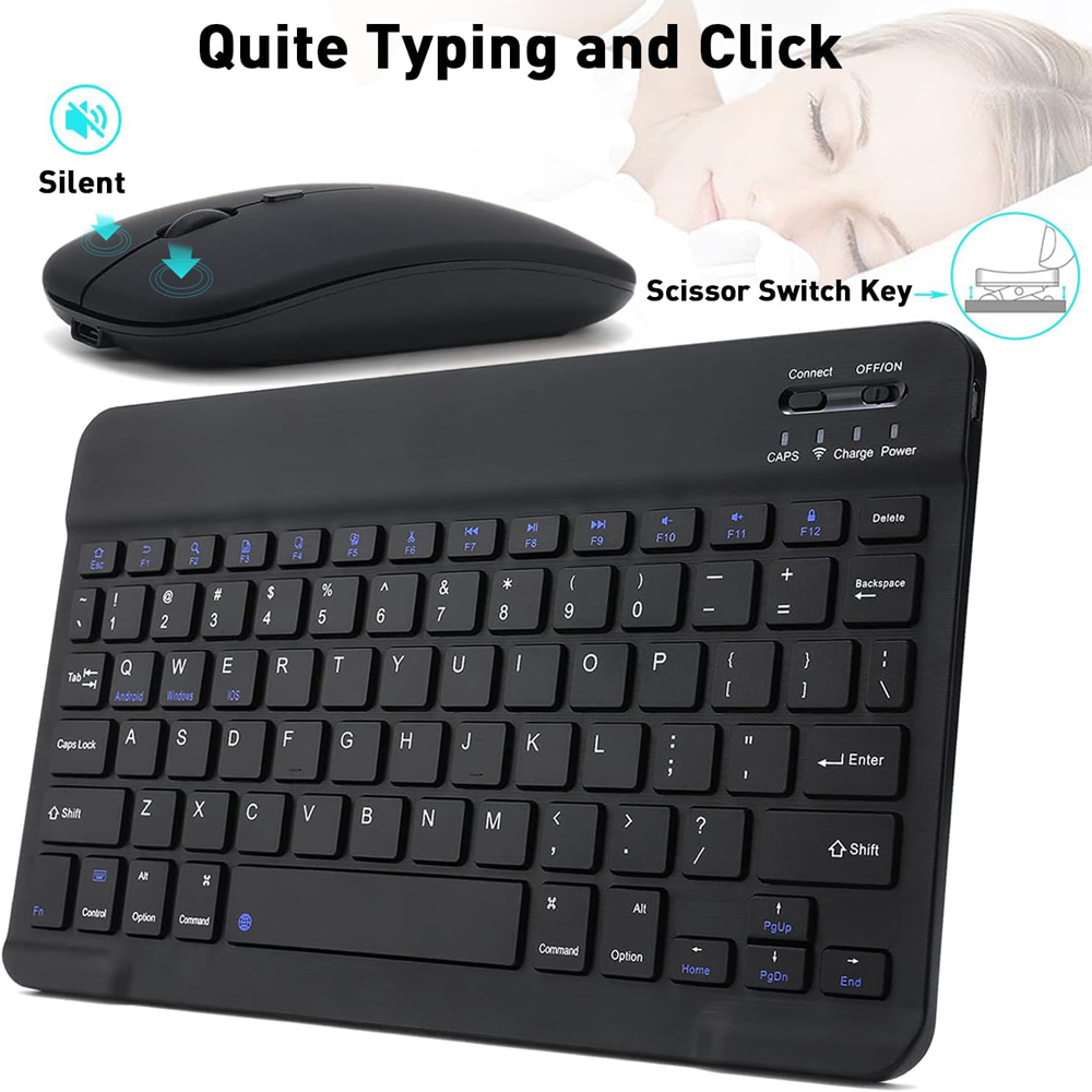 10 lnch Wireless  Bluetooth Mi - đánh giá và giá Gaming Keyboard And Mouse Wireless