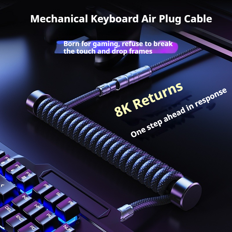 Eary 1.2m Coiled Keyboard Cabl - đánh giá và giá Gaming Keyboard Type C