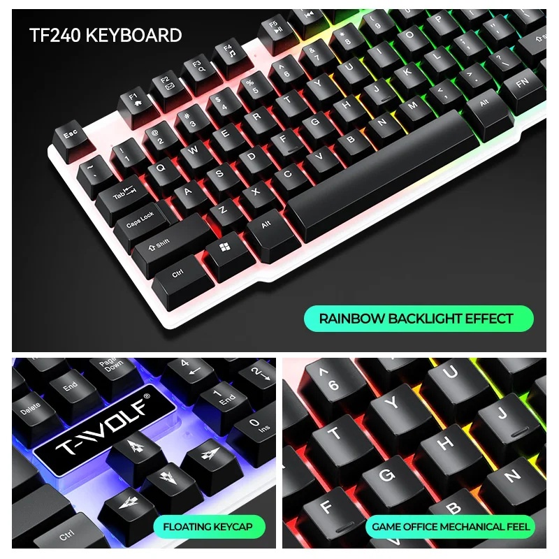 NEW USB Keyboard And Mouse Gam - đánh giá và giá Gaming Keyboard Mouse Combo