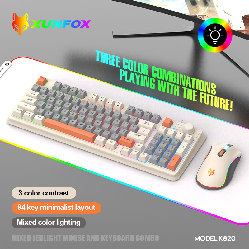 K820 USB Wired Game Keyboard M - đánh giá và giá Gaming Keyboard Bundle