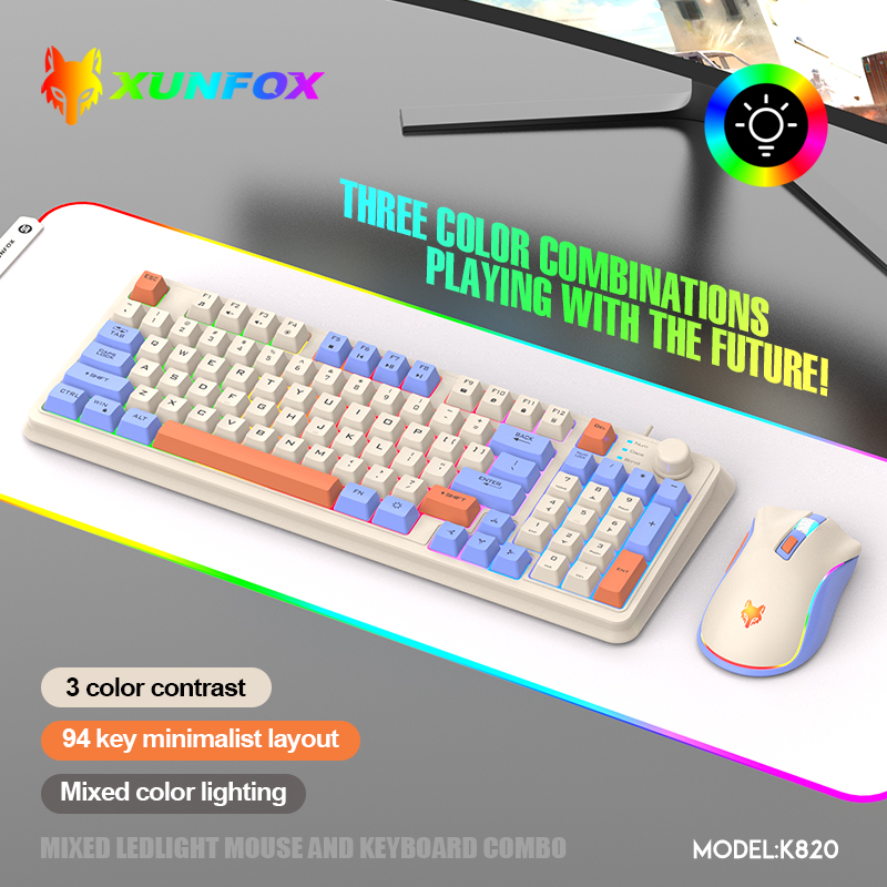 K820 USB Wired Game Keyboard M - đánh giá và giá Gaming Keyboard Bundle