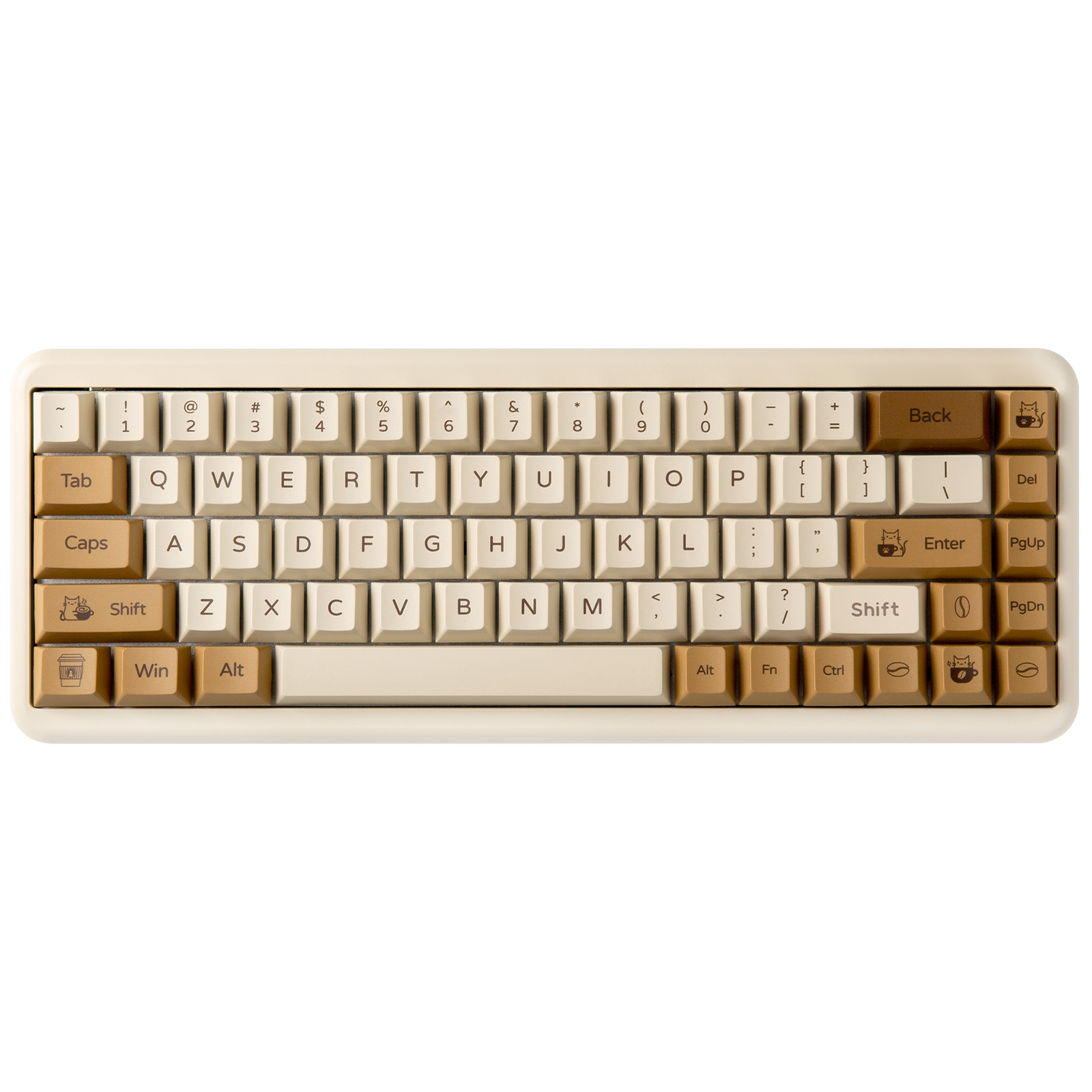 YUNZII Coffee Cat PBT Keycaps, - đánh giá và giá Gaming Keyboard Bundle