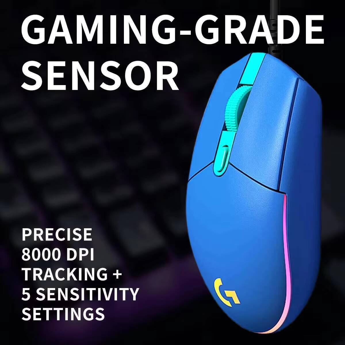 Logitech G203 wired gaming mou - đánh giá và giá Logitech Mouse G203