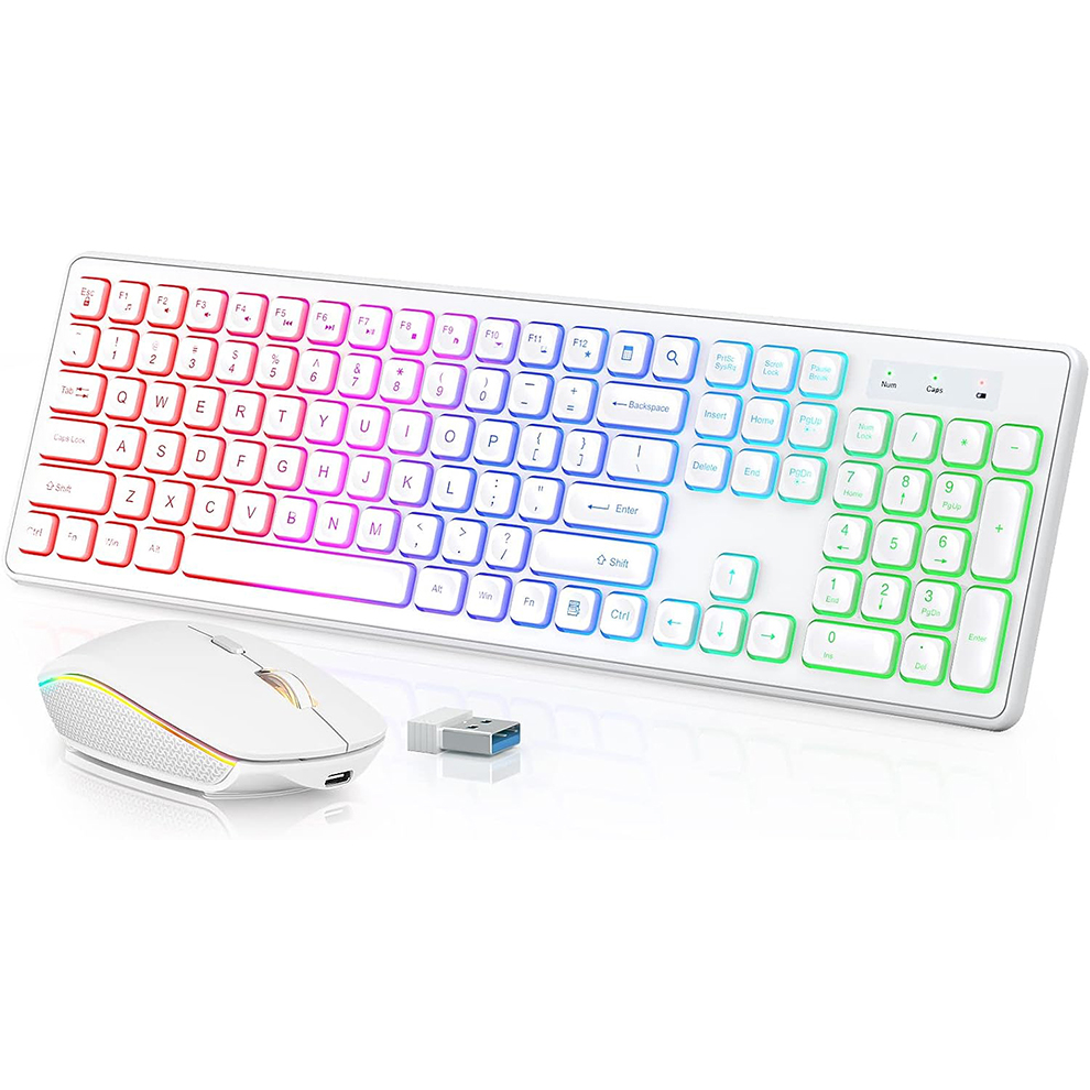Backlit Wireless Keyboard and  - đánh giá và giá Gaming Keyboard Bundle